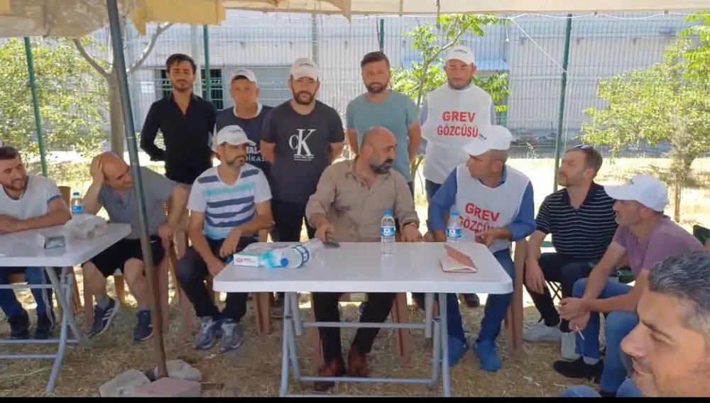 Saka Grevdeki İşçilerle Görüştü 